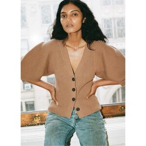 Mara Hoffman Naenia Cardigan Sweater Size Large